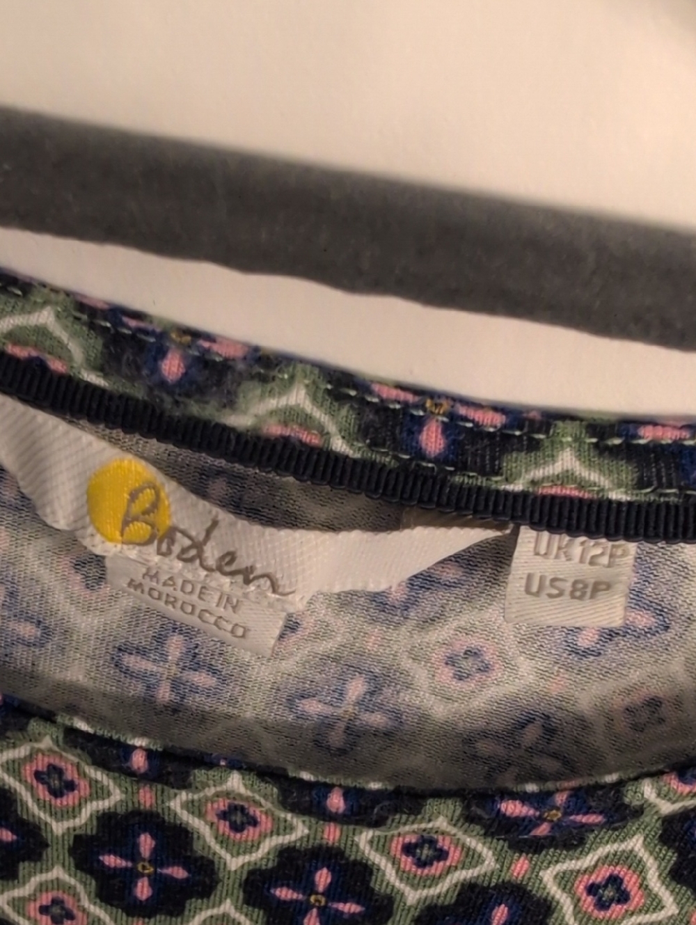 Boden Moroccan Tile Pattern Midi Dress - Picture 2 of 3